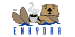 Enhydra logo of an otter drinking a cup of coffee