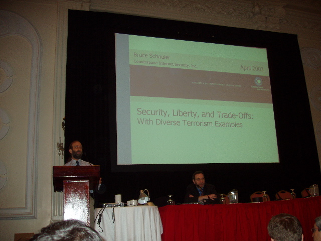 Bruce Schneier's
keynote at CFP 2003